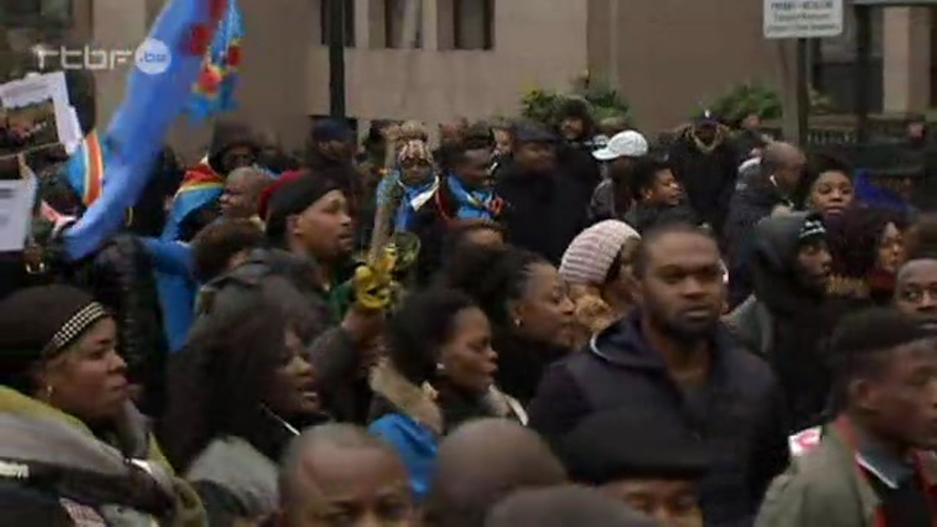 Manif congolais à Matonge* Auvio