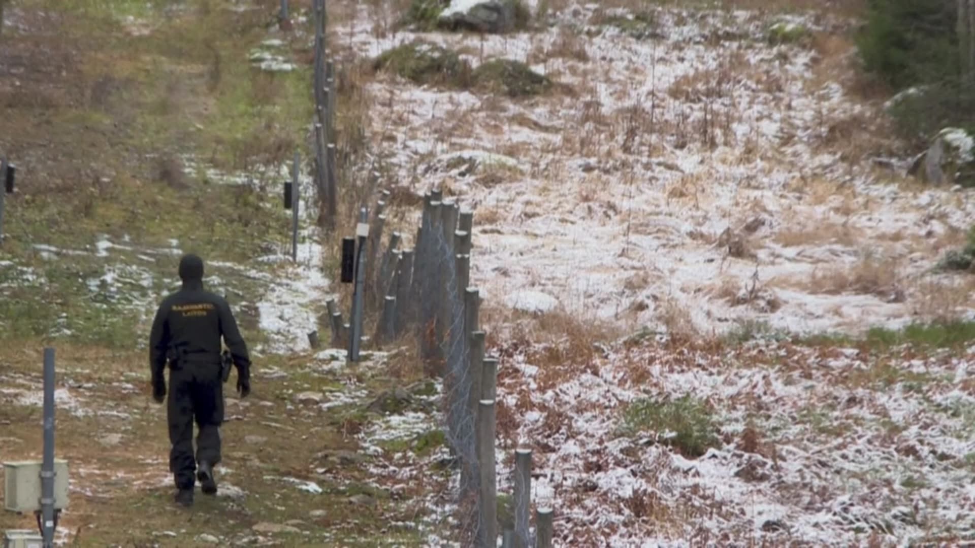 Images de la frontière entre la Finlande et la Russie (AFP 16/11/23