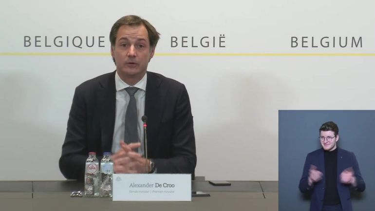 Vidéos d'info : L'allocution complète d'Alexander De Croo sur Auvio