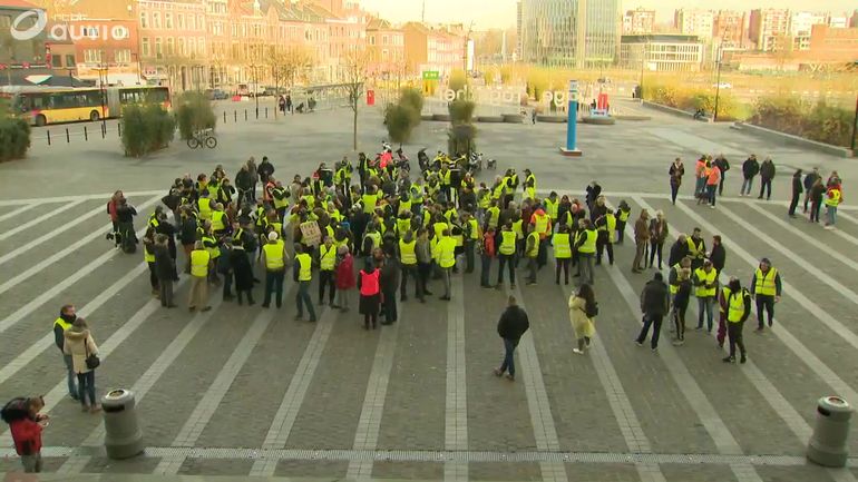 Rassemblement De Gilets Jaunes à Liège Ce 21 Décembre 2018 22122018